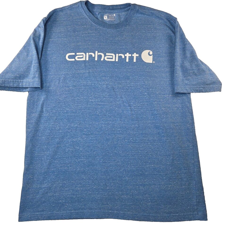 Carhartt Loose Fit Logo T Shirt Blue Heather Men’s XL K195